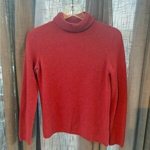 Women's pink Turtleneck Sweater size S by charter club cashmere warm winter
